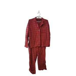 Madewell flannel bedtime pajama set pajamas womens XS plaid